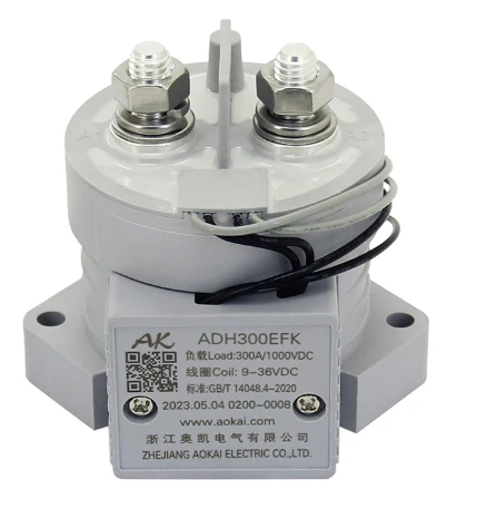 300A 1000V ADH300EFK Energy Saving SPST NO High Voltage DC Contactor Relay With Auxiliary Switch suppliers